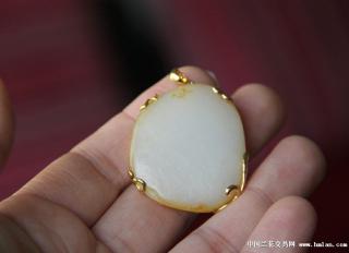 和田玉籽料包金籽20g